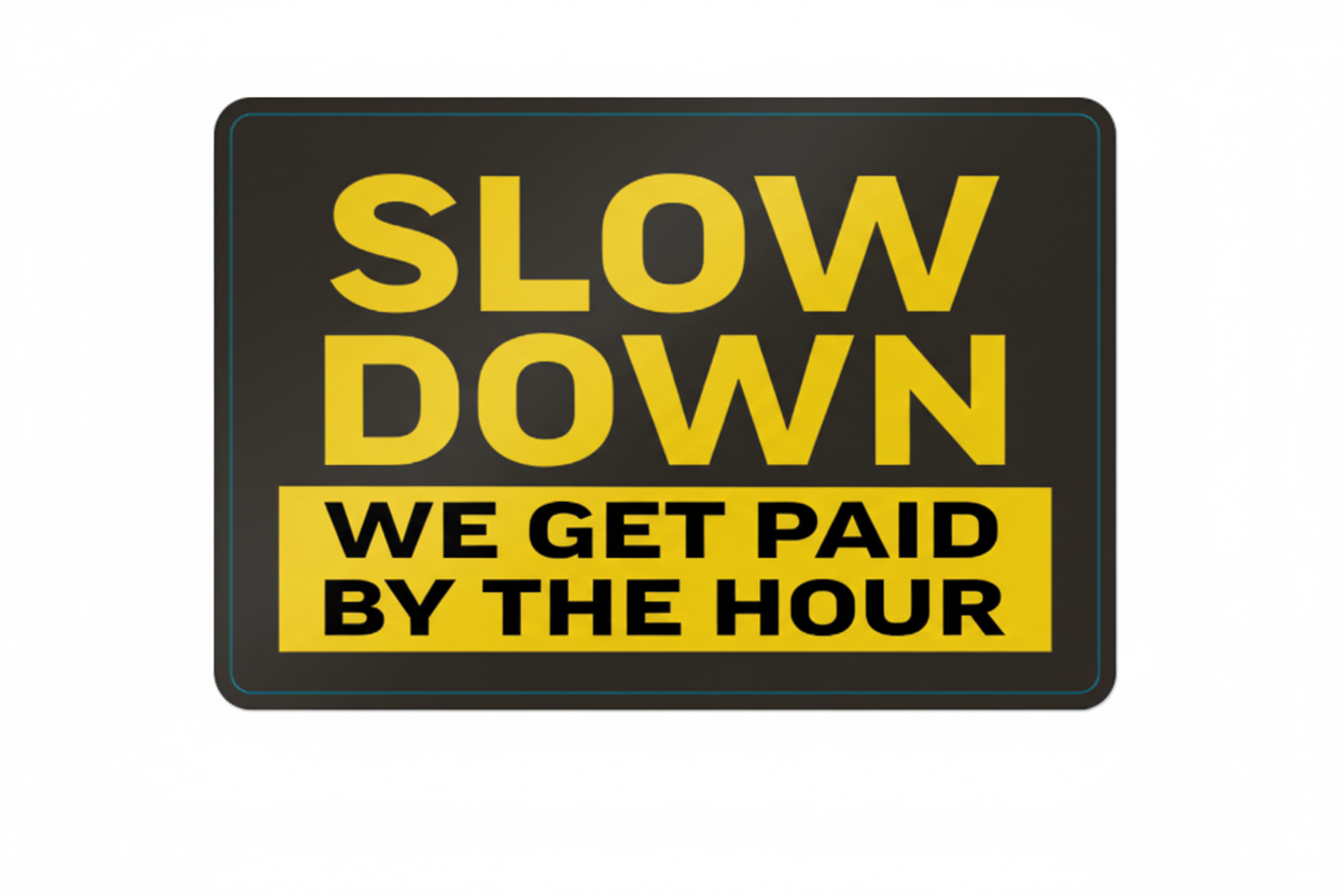 Slow Down - Sticker