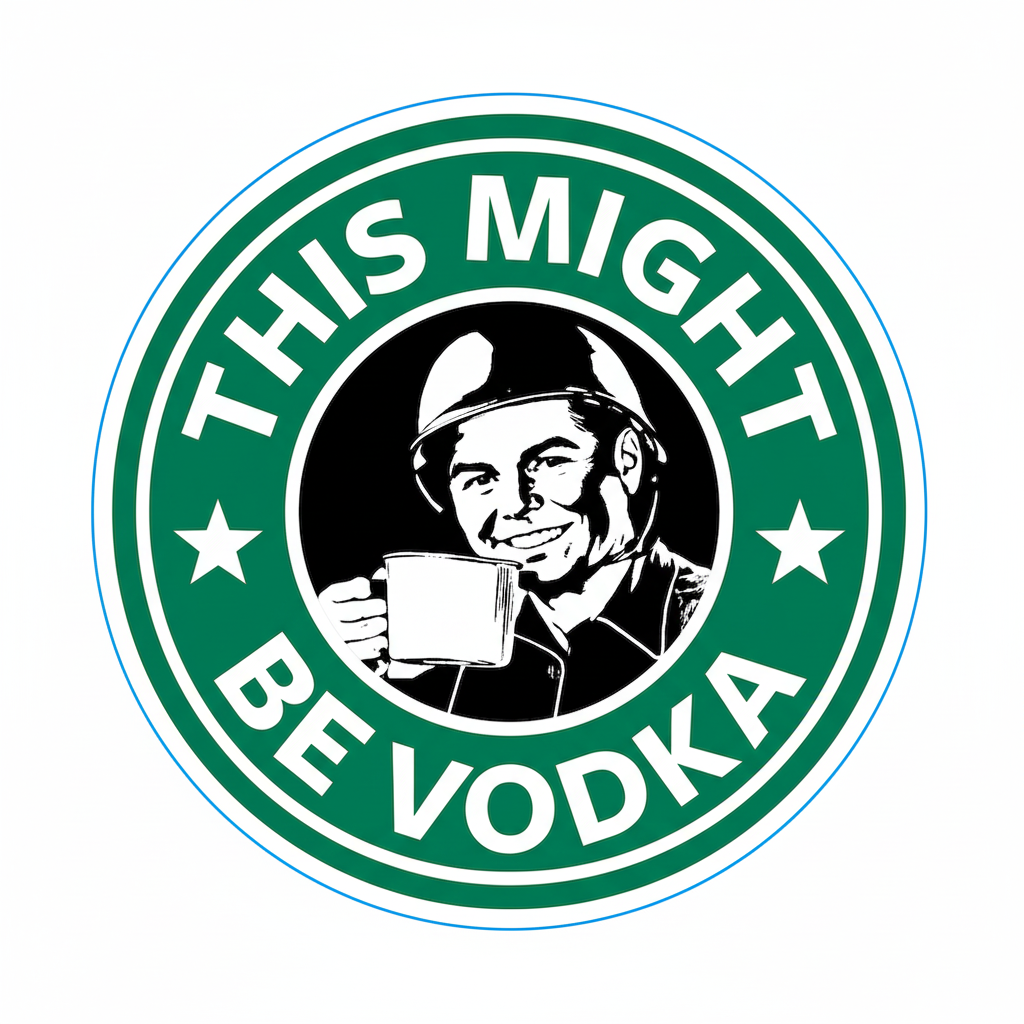 This Might Be Vodka - Sticker